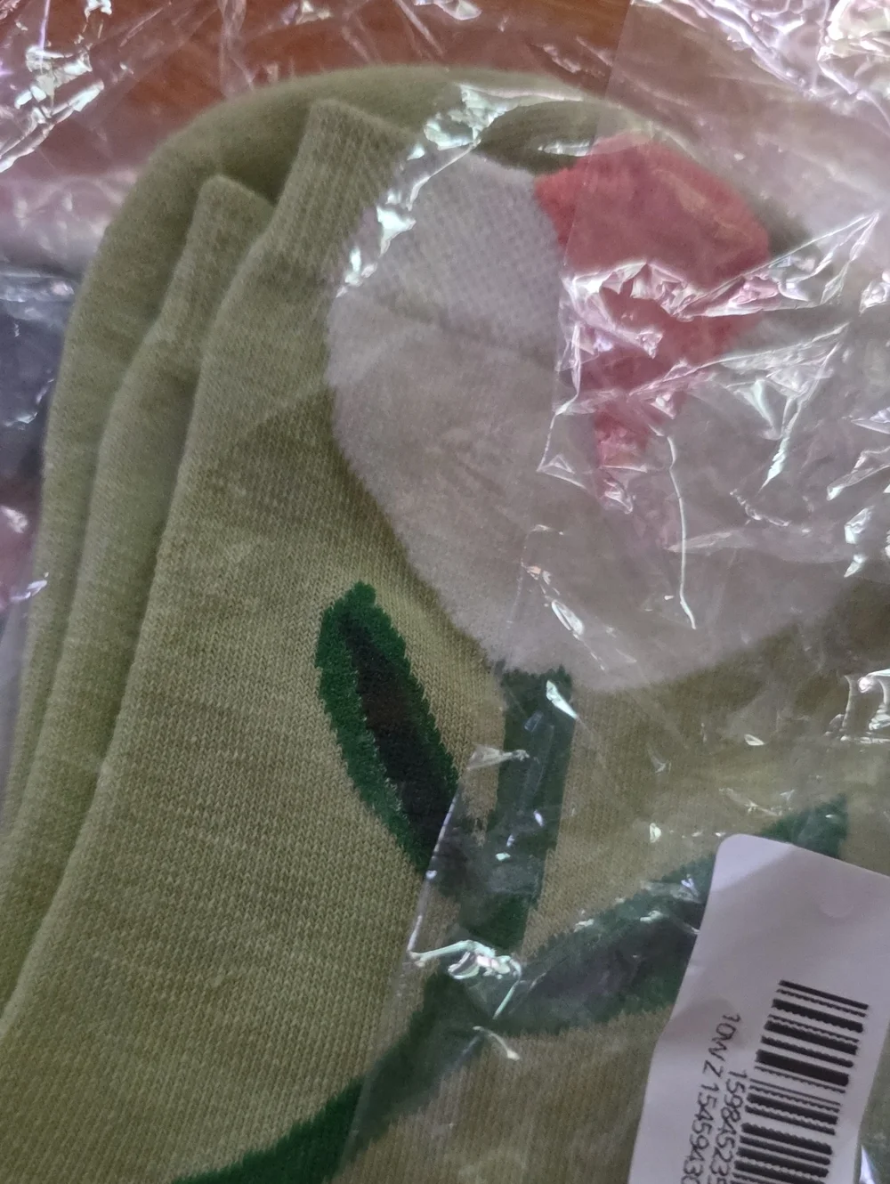 Assorted Floral Short Socks Pack - Pink, Green, Blue, Black